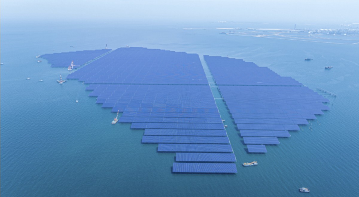 CGN Zhaoyuan 400MW offshore solar farm ZAM mounting system