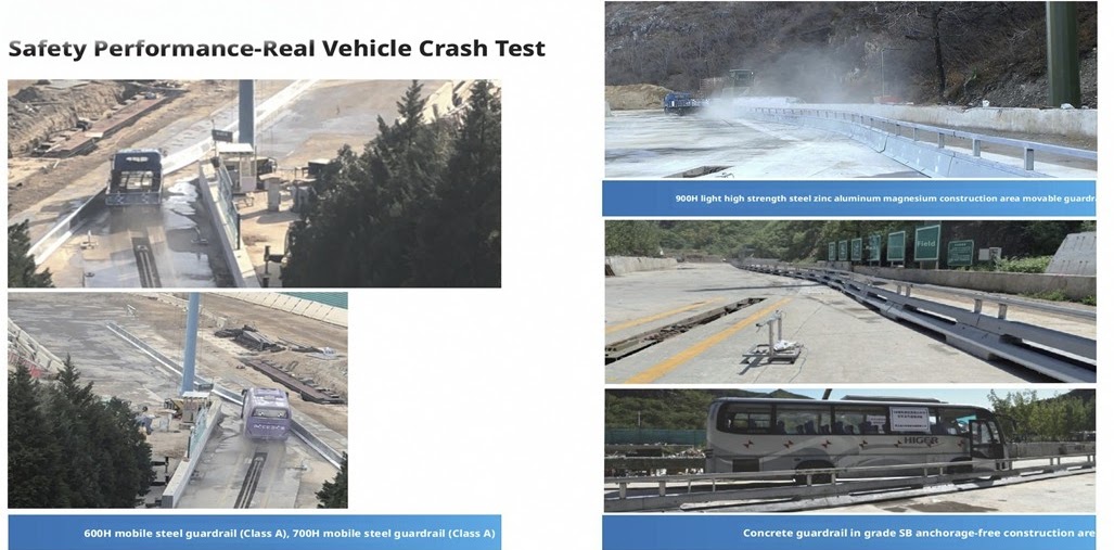 Full-scale crash test of ZAM guardrail system