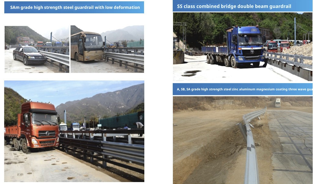 Vehicle impact test results and deflection analysis