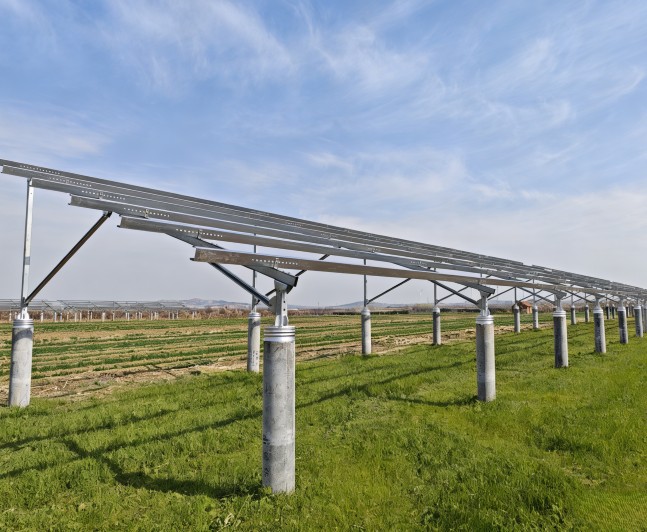 Dual Pole Solar Mounting System